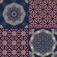 Set of seamless laced backgrounds N8