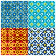 Four eastern geometric ornaments