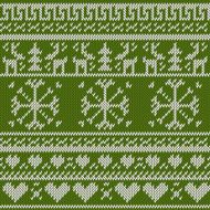 Knitted Christmas patterns with deers