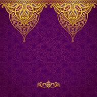 Vector seamless border in Eastern style N38