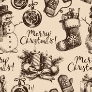 Christmas seamless pattern N117