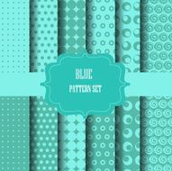 Blue polkadot set