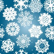 Snowflakes Winter seamless texture endless pattern N2