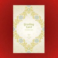 Vintage ornate cards in oriental style N25