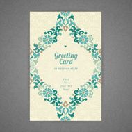 Vintage ornate cards in oriental style N27