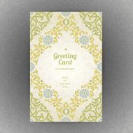 Vintage ornate cards in oriental style N28