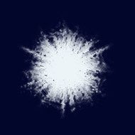 Blue halftone blast EPS 10