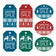 Christmas sale labels N3