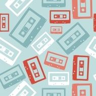 Vintage cassette pattern