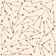 Seamless background of vintage arrows N2