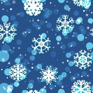 Winter seamless texture with snowflakes N2