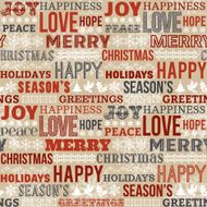 Holiday Wishes Seamless Pattern