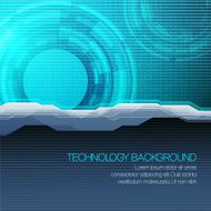Vector futuristic technical background