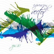 Colorful splattered web design repeat pattern art ink blob N5