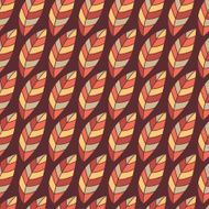 Autumn seamless pattern with leaves N4