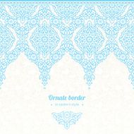Vector seamless border in Eastern style N40