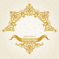 Vector ornate frame in Victorian style N2