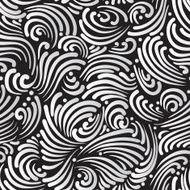 Abstract black and white background seamless pattern