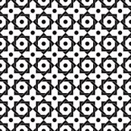 Vintage star shaped tiles seamless pattern