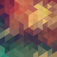 Hexagon retro vintage vector background