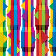 Color tapes seamless pattern