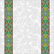 lace border stripe in ornate floral background N2