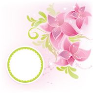 Spring card for invitation