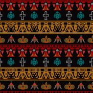 Egyptian seamless borders pattern