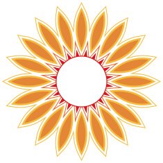 beautiful vector circular background