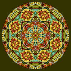 Mandala In Oriental Style N2