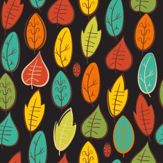 Seamless pattern with leaf N53