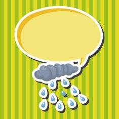 weather rainy day theme elements