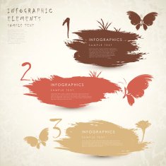 classic style abstract banner infographics N2
