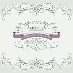 Calligraphy design elements N5