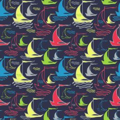 seamless pattern with ships N2