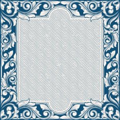 Ornate vintage decorative frame