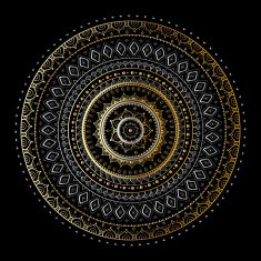 Vintage Gold mandala N2