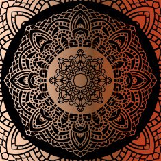 Vintage Gold mandala N4