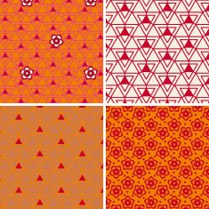 Element fire (Seamless pattern set) N2