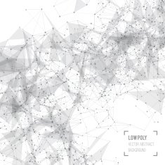 Abstract mesh background with circles lines and shapes