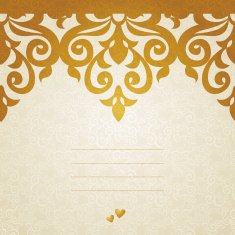 Vector seamless border in Victorian style N17