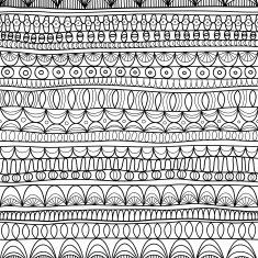 Aztec hand-drawn pattern N2