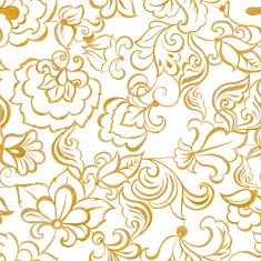 watercolor flowers seamless vector pattern