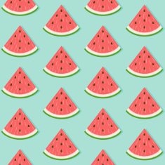 Seamless Watermelon Slice Pattern