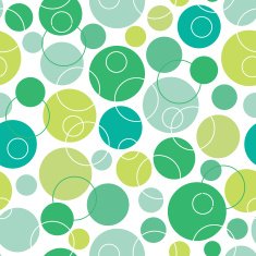 Abstract green circles seamless pattern background