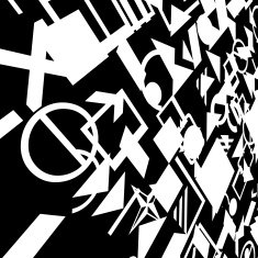 abstract black and white shape background N16