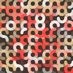 Mechanic Geometric Circle Pattern Square