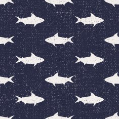Seamless pattern with sharks N3