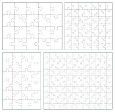 Puzzle set 20 24 49 120 pieces
