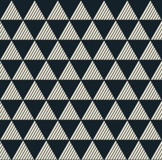 seamless geometric black and white background of triangles